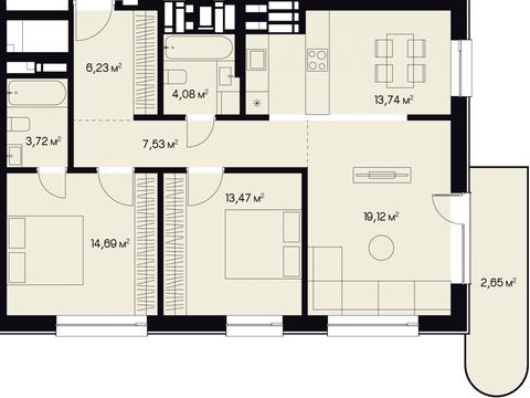 квартира за адресою Миколи Пимоненка вул. (), (Будинок 3)