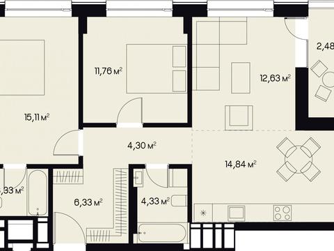 квартира за адресою Миколи Пимоненка вул. (), (Будинок 1)