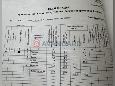 квартира по адресу Днепр, Запорожское шоссе, 28-Ц