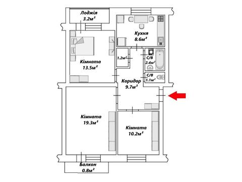 квартира по адресу Трояндова, 1