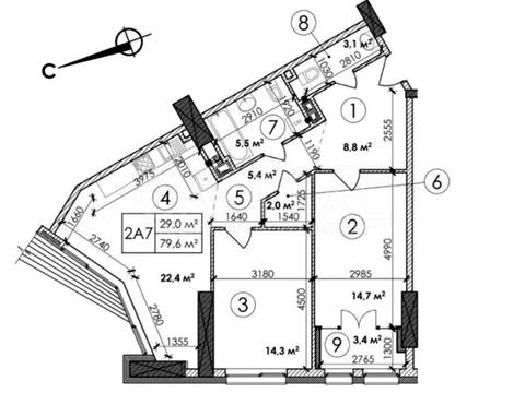 квартира за адресою Берестейський просп. (Перемоги), 11 к2