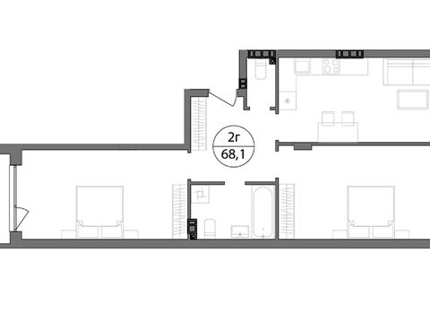 квартира по адресу Широкая ул., 22-В