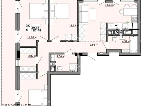 квартира по адресу Филиппа Орлика ул., (Будинок Б)