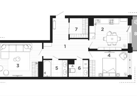 квартира за адресою Романа Левицького вул., (Будинок 4)
