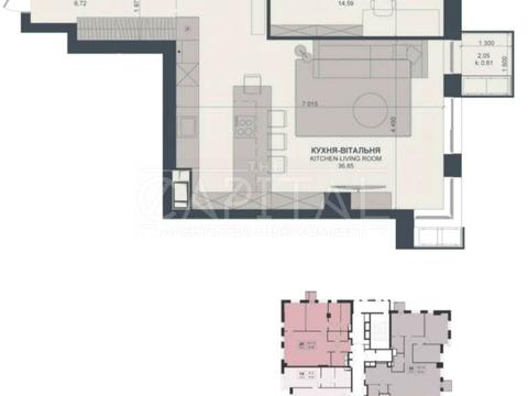 квартира за адресою Василя Тютюнника вул. (Анрі Барбюса), 43