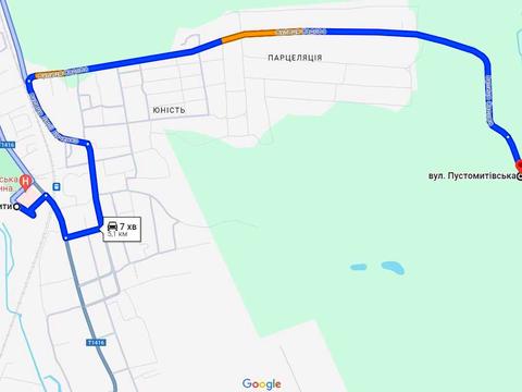 ділянка за адресою с. Поршна, 