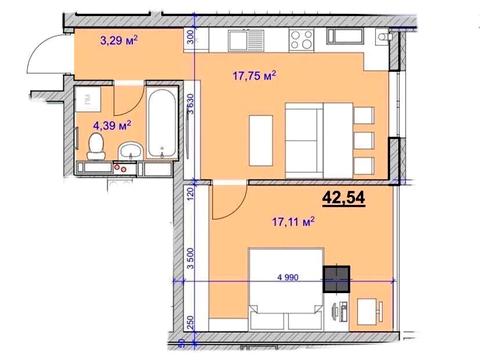 квартира за адресою Юліана Целевича вул., 36а