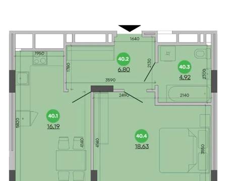 квартира по адресу Промышленная ул., (Будинок 4.1)