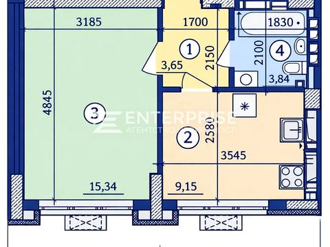 квартира за адресою Набережно-Рибальська дорога вул., 27