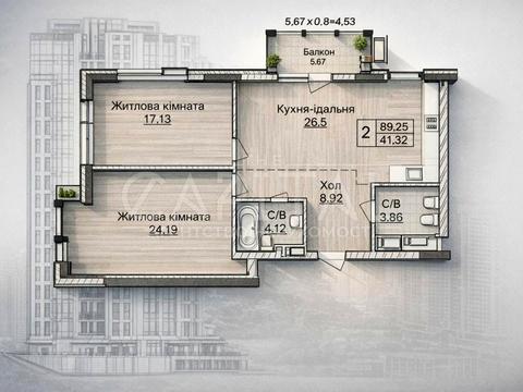 квартира за адресою Андрія Верхогляда вул. (Михайла Драгомирова), 20-А