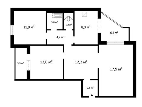 квартира за адресою Олександра Мишуги вул., 1/4