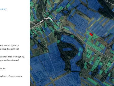 ділянка за адресою с. Опака, Тараса Шевченка вул.