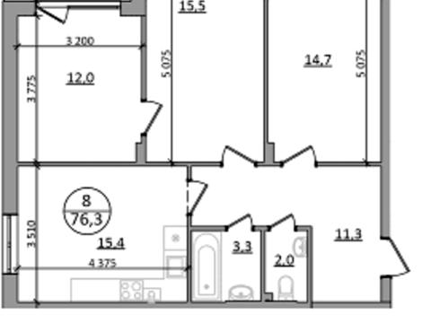 квартира по адресу Львовская ул., (Будинок 7)