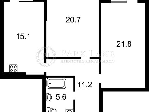 квартира по адресу Саксаганского ул., 37-К