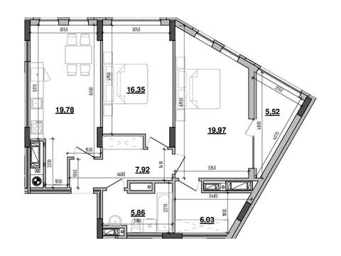 квартира по адресу Новознесенская ул., (ЖК Вежа (будинок 2))