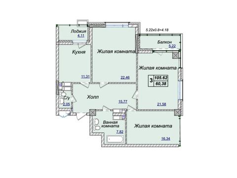 квартира за адресою Андрія Верхогляда вул. (Михайла Драгомирова), 17-В
