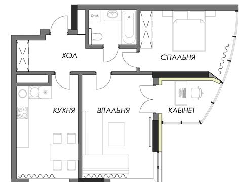 квартира за адресою Зарічна вул., 1-В