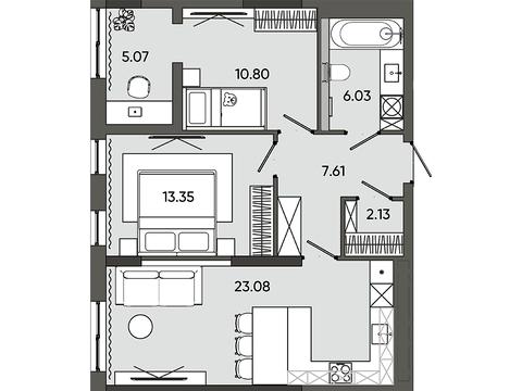 квартира по адресу Пластовая ул. (Силикатная), (Будинок А)