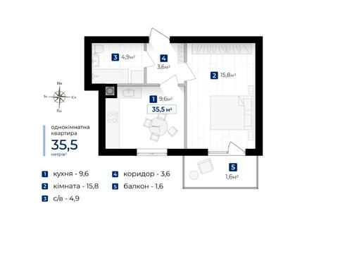 квартира за адресою Євгена Коновальця вул., (Будинок 7)