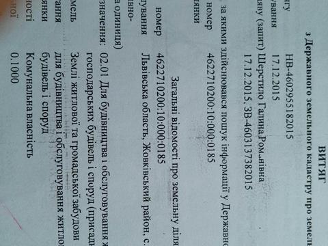 ділянка за адресою с. Малі Підліски, 