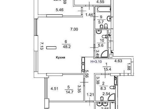 квартира по адресу Зверинецкая ул., 70-А