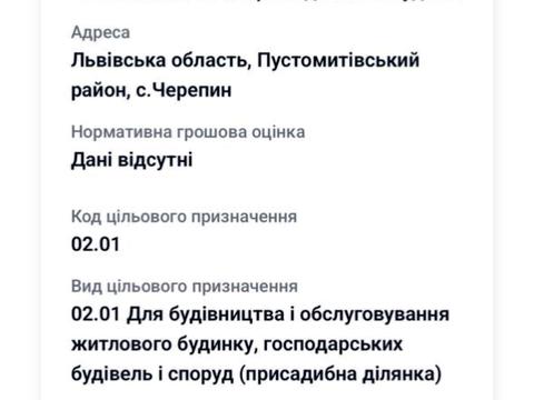 ділянка за адресою 