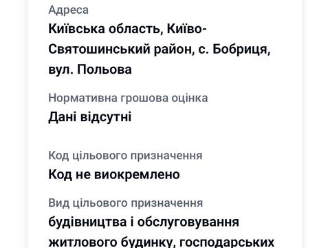 ділянка за адресою 