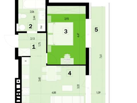 квартира по адресу Зеленая ул., (Будинок 4)