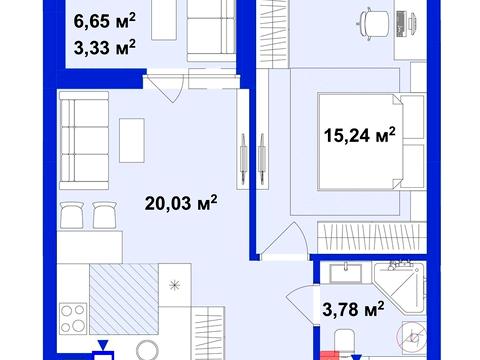 квартира по адресу Українська ул., 1-Б/1