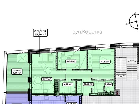 квартира по адресу Ивана Франко ул., (Будинок 1)