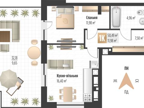 квартира за адресою Львів, Пилипа Орлика вул., (Будинок 2)