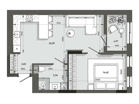 квартира по адресу Пластовая ул. (Силикатная), (Будинок D)