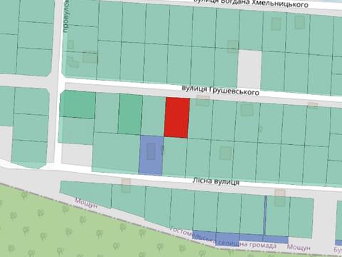 ділянка за адресою Грушевського