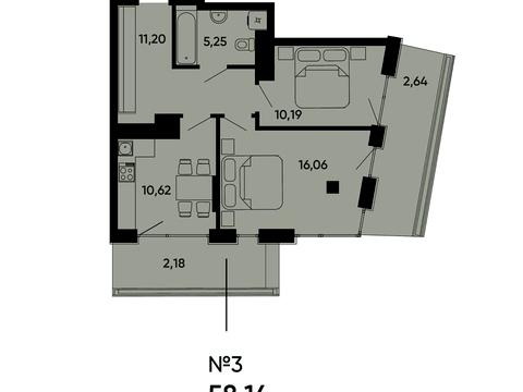 квартира за адресою Івана Раковського вул., (Будинок 2)