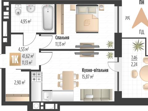 квартира за адресою Пилипа Орлика вул., (Будинок 2)