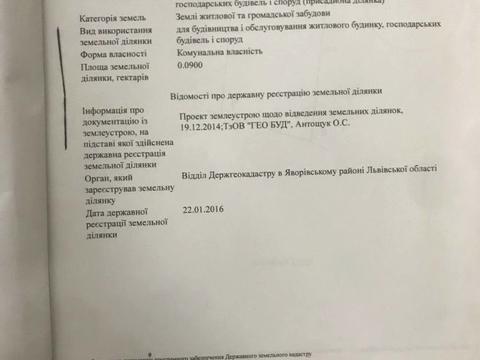 участок по адресу 