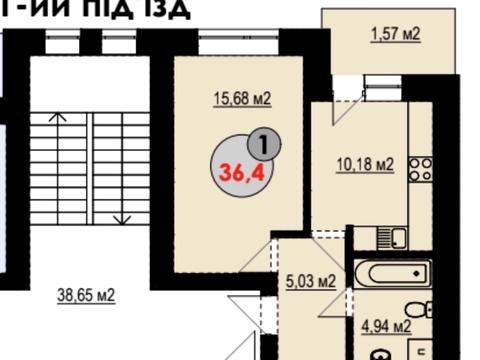 квартира за адресою Володимира Івасюка вул., (Будинок 1)