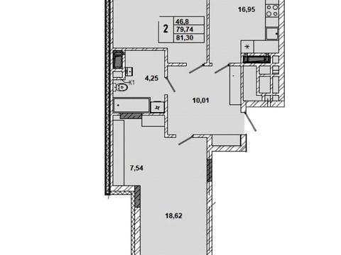 квартира за адресою Івана Миколайчука вул., (Будинок 2)