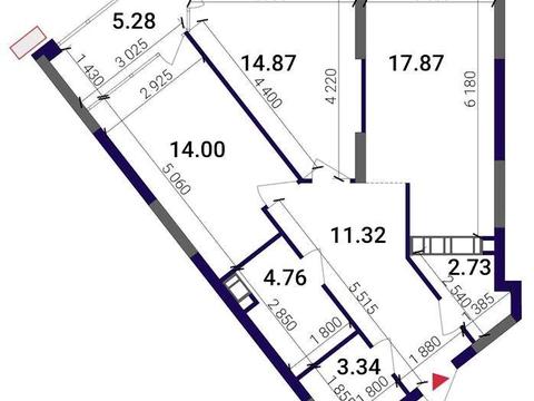 квартира по адресу Днепровская набережная ул., 15-Д