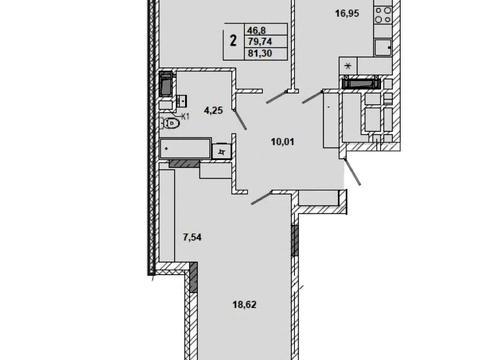 квартира за адресою Івана Миколайчука вул., (Будинок 2)