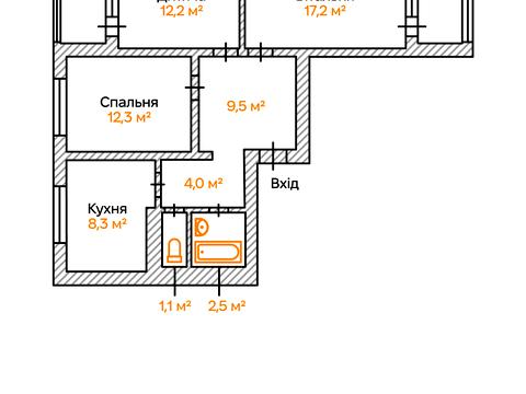 квартира за адресою Академіка Глушкова просп., 27