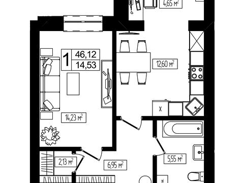 квартира за адресою Івана Виговського вул., 4/2