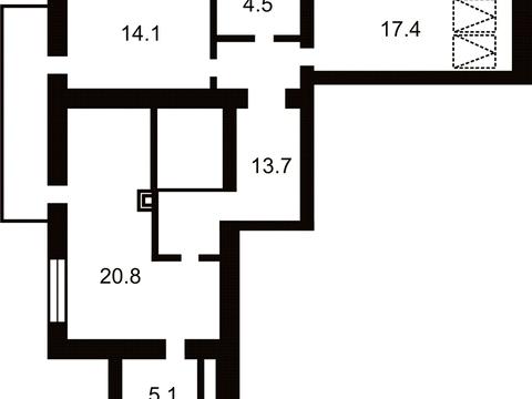квартира по адресу Академика Лебедева ул., 1/5