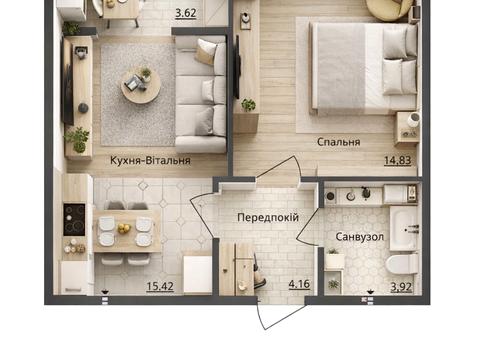 квартира по адресу Михаила Максимовича ул. (Трутенко Онуфрия), 24-Г