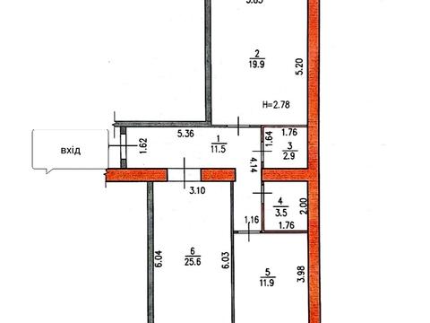 квартира по адресу Синельниківська ул., 14, к.3
