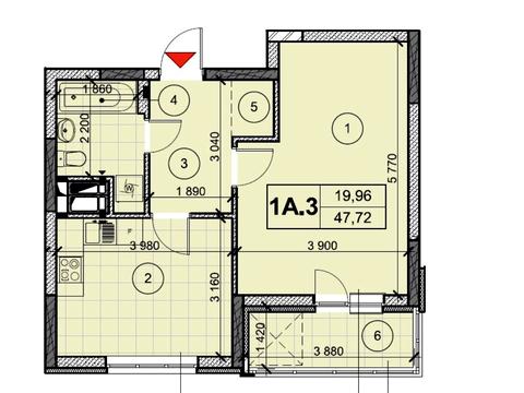 квартира за адресою Академіка Заболотного вул., (Будинок 4)