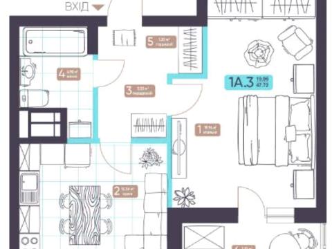 квартира за адресою Академіка Заболотного вул., (Будинок 4)