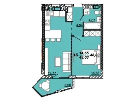 квартира за адресою Дубенська вул., (Будинок 1)