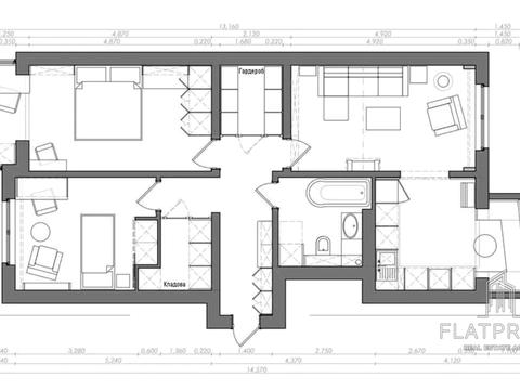 квартира за адресою Володимира Івасюка просп. (Героїв Сталінграду), 43-Б