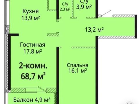 квартира по адресу Жаботинского ул. (Пролетарская улица), (Будинок 1)